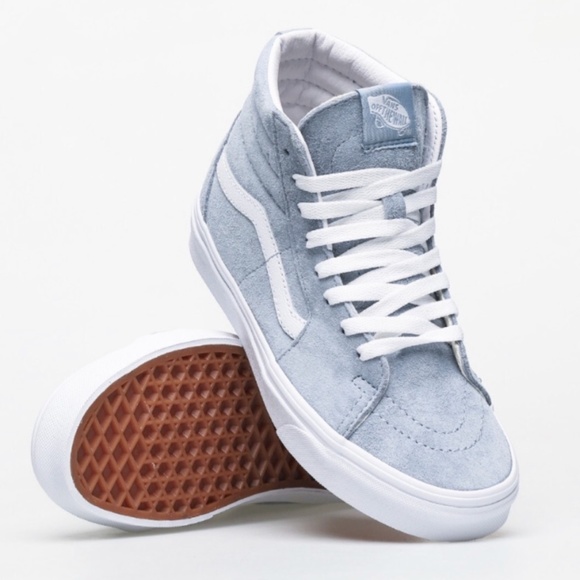 VANS Sk8-Hi Suede Blue Fog Shoes - Picture 3 of 11